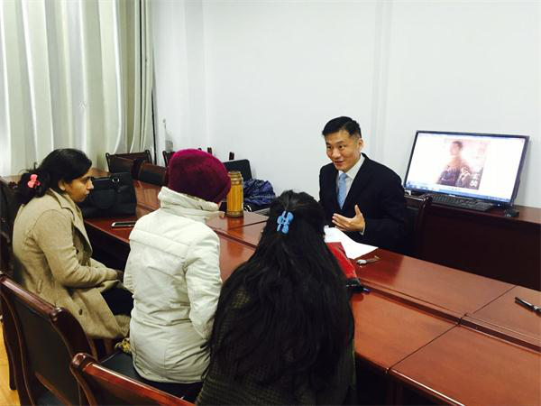 世界杯高农老师为留学生作“中国历史与文化概况”讲座